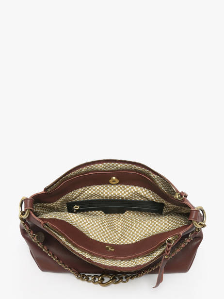 Cross Body Tas Vintage Leder Mila louise Violet vintage 3822C ander zicht 2